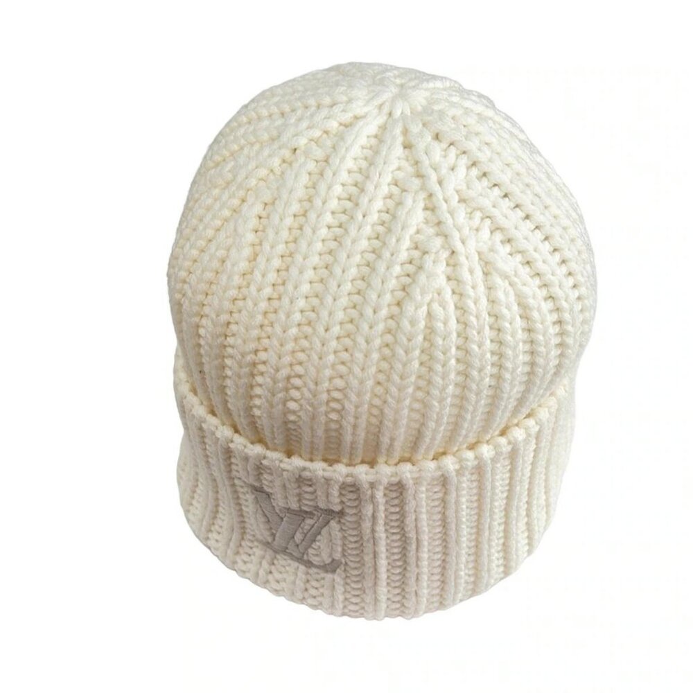 LOUIS VUITTON Beanie Only LV M90799 Creme (Ivory) - MY4215 Hat Wool - Picture 2 of 7